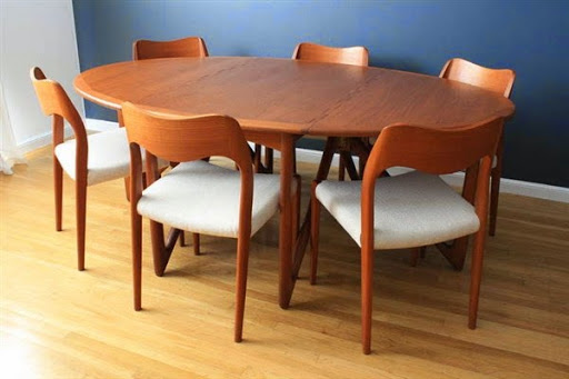 Kursi 6 modern makan meja minimalis Meja Makan