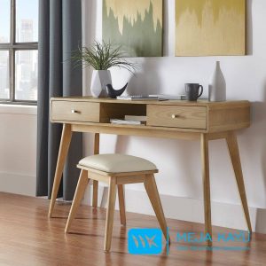 Meja Belajar Jati Model Scandinavian